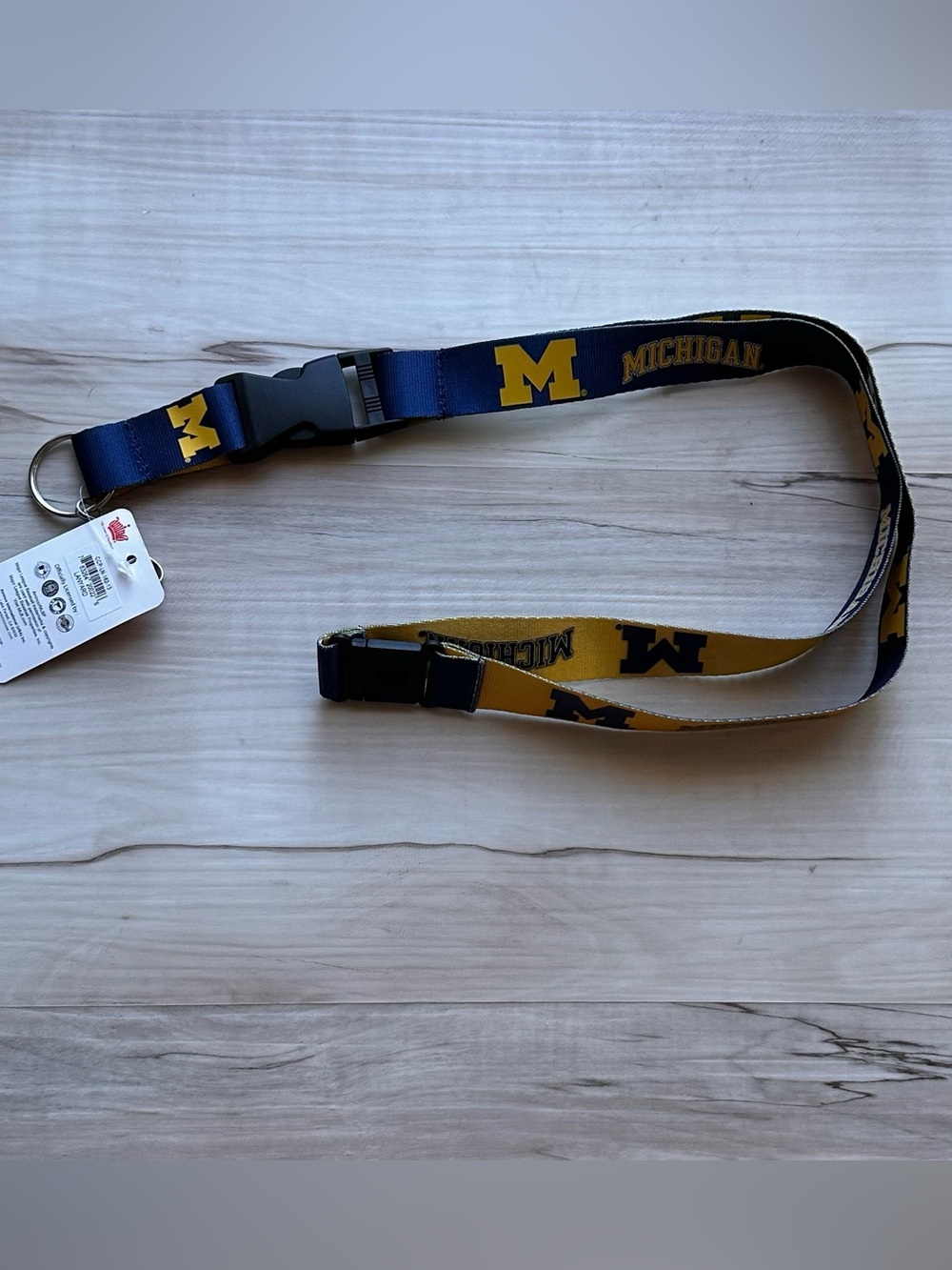 Michigan Wolverines Yellow & Navy Lanyard